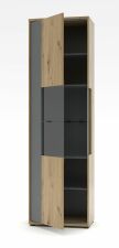 Nábytek do obývacího pokoje ANCOS I._ vitrína 40 E8 HG 01_ rozměry š/v/h_ 60/205/40 cm_ otevřená_ včetně LED osvětlení_ obr. 4