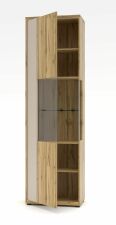 Nábytek do obývacího pokoje ANCOS II._ vitrína_ rozměry š/v/h_ 60/205/40 cm_ včetně LED osvětlení_ otevřená_ obr. 4