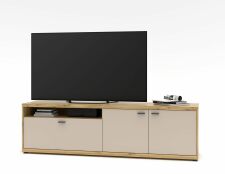 Nábytek do obývacího pokoje ANCOS II._ TV- spodní díl_ rozměry š/v/h_ 200/58/49 cm_ foto s dekorací_ obr. 5