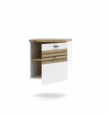 Nábytek do obývacího pokoje FREMONT_ závěsný TV-lowboard 40 C5 HW 31_ otevírání dveří doprava_ rozměry š/v/h_ 50/53/40 cm_ otevřený_ obr. 3
