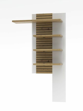 Nábytek do obývacího pokoje FREMONT_ závěsný stěnový panel 40 C5 HW 43_ rozměry š/v/h_ 96/171/28 cm_ čelní pohled_ volitelné LED osvětlení_ obr. 11
