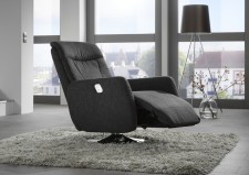 Relaxační křeslo SWING LINE, prošití zad C, područka 2, v látce Quinci grey, obr. 2 Relaxační křeslo SWING LINE, prošití zad C, područka 2, v látce Quinci grey, obr. 2