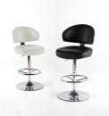 Barová židle GIANT, bílé a černé provedení