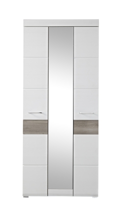 Předsíňový nábytek FUNNY_ šatní skříň 3K 16 HW 01_ rozměry š/v/h_ 84/200/40 cm_ čelní pohled_ obr. 3