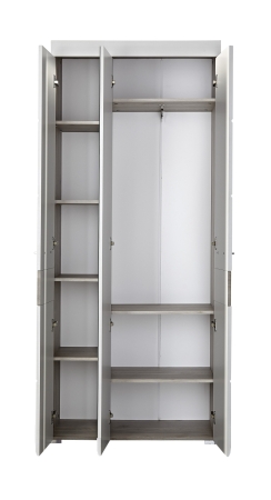 Předsíňový nábytek FUNNY_ šatní skříň 3K 16 HW 01_ rozměry š/v/h_ 84/200/40 cm_ otevřená_ vnitřní uspořádání_ obr. 5