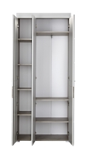 Předsíňový nábytek FUNNY_ šatní skříň 3K 16 HW 01_ rozměry š/v/h_ 84/200/40 cm_ otevřená_ vnitřní uspořádání_ obr. 5