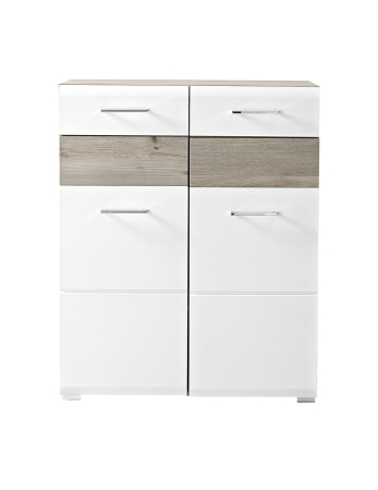 Předsíňový nábytek FUNNY_ botník 3K 16 HW 11_ rozměry š/v/h_ 84/104/40 cm_ čelní pohled_ obr. 6