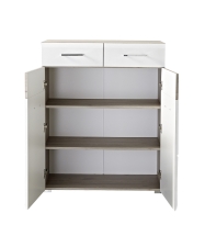 Předsíňový nábytek FUNNY_ botník 3K 16 HW 11_ rozměry š/v/h_ 84/104/40 cm_ otevřený_ vnitřní uspořádání_ obr. 8