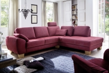 Sedací souprava GARDENA 1090_sestava 2,5-E1ABR v látce Deluxe cherry Sedací souprava GARDENA 1090_sestava 2,5-E1ABR v látce Deluxe cherry