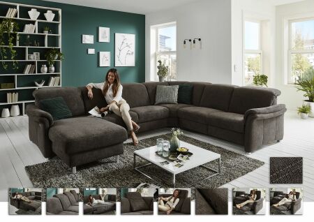 Sedací souprava GRANADA_ sestava CanGL-2,5EL-RE-2,5R_ rohové rozměry zleva 180 x 338 x 270 cm_ výška 83-106 cm_ volitelné funkce za příplatek_ v látce Belle anthrazit_ foto s náhledy_ obr. 9
