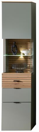 Nábytek do obývacího pokoje ALBA I._ vitrina 10 S1 99 01_ rozměry š/v/h_ 45/200/36 cm_ včetně LED osvětlení_ obr. 4