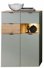 Nábytek do obývacího pokoje ALBA I._ highboard 10 S1 99 21_ rozměry š/v/h_ 84/125/45 cm_ včetně LED osvětlení_ obr. 2