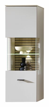 Nábytek do obývacího pokoje ALBA II._ závěsná vitrina 10 S1 RM 10_ rozměry š/v/h_ 40/124/36 cm_ včetně LED osvětlení_ obr. 7
