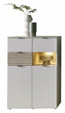 Nábytek do obývacího pokoje ALBA II._ highboard 10 S1 RM 21_ rozměry š/v/h_ 84/125/45 cm_ včetně LED osvětlení_ obr. 6