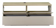 Nábytek do obývacího pokoje ALBA II._ spodní díl 10 S1 RM 30_ rozměry š/v/h_ 140/51/44 cm_ volitelná závěsná varianta bez soklu nebo stojící varianta se soklem_ otevřený_ obr. 10