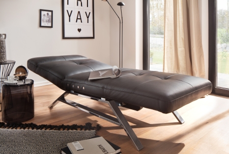 Relaxační lehátko RIMOLA 2.0 s motorovým polohováním_ plocha na ležení 80 x 198 cm_ v kůži Torero nero (skup. H)_ obr. 3