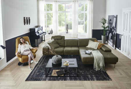 Sedac souprava MARYLAND_ sestava 1-1-Longchair XL _ v ki Evita olive + TV polohovateln keslo MARYLAND v ki Evita dijon _ obr. 11