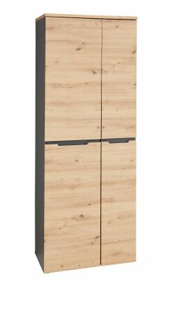 Nábytek do pracovny a kanceláře VANCOUVER GH_ kancelářská skříň 50 35 GH 01_ rozměry š/v/h_ 75/197/38 cm_ šikmý pohled_ obr. 6