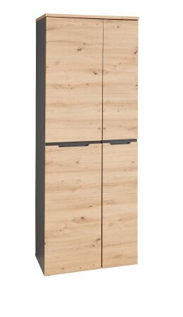 Nábytek do pracovny a kanceláře VANCOUVER GH_ kancelářská skříň 50 35 GH 01_ rozměry š/v/h_ 75/197/38 cm_ šikmý pohled_ obr. 5