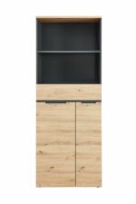 Nábytek do pracovny a kanceláře VANCOUVER GH_ kancelářská skříň 50 35 GH 02_ rozměry š/v/h_ 75/197/38 cm_ čelní pohled_ obr. 11 Nábytek do pracovny a kanceláře VANCOUVER GH_ kancelářská skříň 50 35 GH 02_ rozměry š/v/h_ 75/197/38 cm_ čelní pohled_ obr. 11