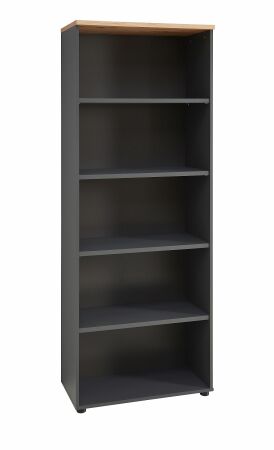 Nábytek do pracovny a kanceláře VANCOUVER GH_ regál 50 35 GH 03_ rozměry š/v/h_ 75/197/38 cm_ šikmý pohled_ obr. 9
