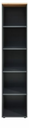 Nábytek do pracovny a kanceláře VANCOUVER GH_ regál 50 35 GH 07_ rozměry š/v/h_ 45/197/38 cm_ šikmý pohled_ otevřený_ obr. 16