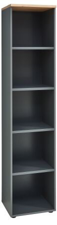 Nábytek do pracovny a kanceláře VANCOUVER GH_ regál 50 35 GH 07_ rozměry š/v/h_ 45/197/38 cm_ šikmý pohled_ obr. 21