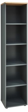 Nábytek do pracovny a kanceláře VANCOUVER GH_ regál 50 35 GH 07_ rozměry š/v/h_ 45/197/38 cm_ šikmý pohled_ obr. 10