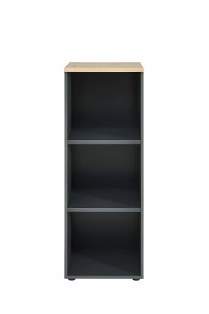 Nábytek do pracovny a kanceláře VANCOUVER GH_ regál 50 35 GH 14_ rozměry š/v/h_ 45/122/38 cm_ čelní pohled_ otevřený_ obr. 25