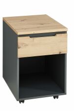 Nábytek do pracovny a kanceláře VANCOUVER GH_ kontejner na kolečkách 50 35 GH 16_ rozměry š/v/h_ 45/66/55 cm_ šikmý pohled_ obr. 14 Nábytek do pracovny a kanceláře VANCOUVER GH_ kontejner na kolečkách 50 35 GH 16_ rozměry š/v/h_ 45/66/55 cm_ šikmý pohled_ obr. 14