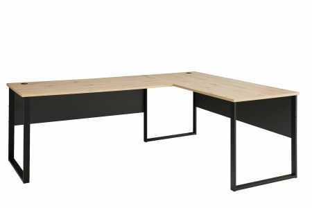 Nábytek do pracovny a kanceláře VANCOUVER GH_ psací stůl rohový 50 35 GH 22_ rozměry š/v/h_ 223/77/170 cm_ šikmý pohled_ obr. 28