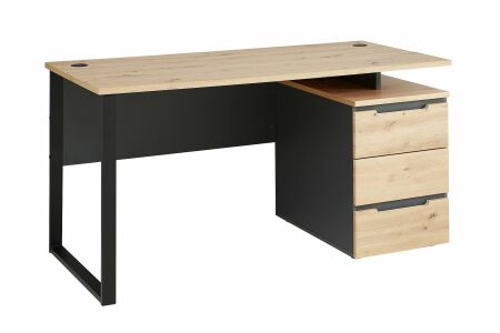 Nábytek do pracovny a kanceláře VANCOUVER GH_ psací stůl 50 35 GH 23_ rozměry š/v/h_ 150/77/73 cm_ šikmý pohled_ obr. 14