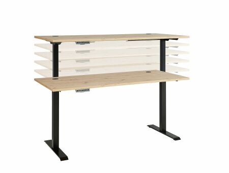 Nábytek do pracovny a kanceláře VANCOUVER GH_ psací stůl 50 35 GH 25_ rozměry š/v/h_ 160/72/77 cm_ s výškově nastavitelnou pracovní deskou stolu od 72 cm do 120 cm,  včetně motoru s paměťovou funkcí_ obr. 19
