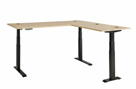 Nábytek do pracovny a kanceláře VANCOUVER GH_ psací stůl rohový 50 35 GH 26_ rozměry š/v/h_ 185/64/177 cm_ s výškově nastavitelnou pracovní deskou stolu od 64 cm do 129 cm,  včetně 2 motorů s paměťovou funkcí_ ve fázi polohování_ obr. 38
