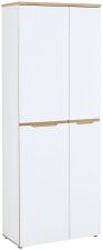 Nábytek do pracovny a kanceláře VANCOUVER WH_ kancelářská skříň 50 35 WH 01_ rozměry š/v/h_ 75/197/38 cm_ šikmý pohled_ obr. 7 Nábytek do pracovny a kanceláře VANCOUVER WH_ kancelářská skříň 50 35 WH 01_ rozměry š/v/h_ 75/197/38 cm_ šikmý pohled_ obr. 7