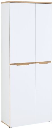 Nábytek do pracovny a kanceláře VANCOUVER WH_ kancelářská skříň 50 35 WH 01_ rozměry š/v/h_ 75/197/38 cm_ šikmý pohled_ obr. 7