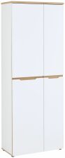 Nábytek do pracovny a kanceláře VANCOUVER WH_ kancelářská skříň 50 35 WH 01_ rozměry š/v/h_ 75/197/38 cm_ šikmý pohled_ obr. 7 Nábytek do pracovny a kanceláře VANCOUVER WH_ kancelářská skříň 50 35 WH 01_ rozměry š/v/h_ 75/197/38 cm_ šikmý pohled_ obr. 7