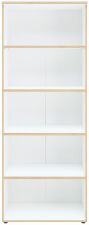 Nábytek do pracovny a kanceláře VANCOUVER WH_ regál 50 35 WH 03_ rozměry š/v/h_ 75/197/38 cm_ čelní pohled_ obr. 9 Nábytek do pracovny a kanceláře VANCOUVER WH_ regál 50 35 WH 03_ rozměry š/v/h_ 75/197/38 cm_ čelní pohled_ obr. 9