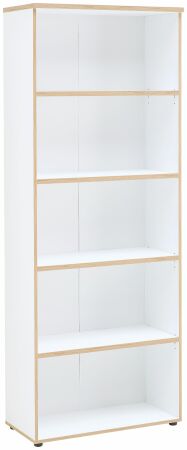 Nábytek do pracovny a kanceláře VANCOUVER WH_ regál 50 35 WH 03_ rozměry š/v/h_ 75/197/38 cm_ šikmý pohled_ obr. 10