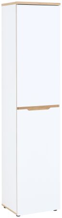 Nábytek do pracovny a kanceláře VANCOUVER WH_ kancelářská skříň 50 35 WH 05_ rozměry š/v/h_ 45/197/38 cm_ šikmý pohled_ obr. 12