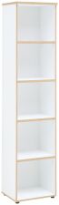 Nábytek do pracovny a kanceláře VANCOUVER WH_ regál 50 35 WH 07_ rozměry š/v/h_ 45/197/38 cm_ šikmý pohled_ obr. 17 Nábytek do pracovny a kanceláře VANCOUVER WH_ regál 50 35 WH 07_ rozměry š/v/h_ 45/197/38 cm_ šikmý pohled_ obr. 17