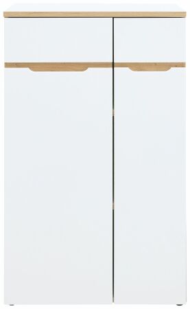 Nábytek do pracovny a kanceláře VANCOUVER WH_ kancelářská skříňka 50 35 WH 10_ rozměry š/v/h_ 75/122/38 cm_ čelní pohled_ obr. 7