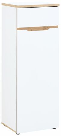 Nábytek do pracovny a kanceláře VANCOUVER WH_ kancelářská skříňka 50 35 WH 13_ rozměry š/v/h_ 45/122/38 cm_ šikmý pohled_ obr. 28