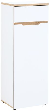 Nábytek do pracovny a kanceláře VANCOUVER WH_ kancelářská skříňka 50 35 WH 13_ rozměry š/v/h_ 45/122/38 cm_ šikmý pohled_ obr. 23