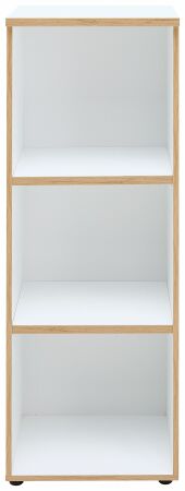 Nábytek do pracovny a kanceláře VANCOUVER WH_ regál 50 35 WH 14_ rozměry š/v/h_ 45/122/38 cm_ čelní pohled_ obr. 12