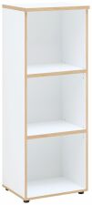 Nábytek do pracovny a kanceláře VANCOUVER WH_ regál 50 35 WH 14_ rozměry š/v/h_ 45/122/38 cm_ šikmý pohled_ otevřený_ obr. 31 Nábytek do pracovny a kanceláře VANCOUVER WH_ regál 50 35 WH 14_ rozměry š/v/h_ 45/122/38 cm_ šikmý pohled_ otevřený_ obr. 31