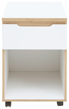 Nábytek do pracovny a kanceláře VANCOUVER WH_ kontejner na kolečkách 50 35 WH 16_ rozměry š/v/h_ 45/66/55 cm_ čelní pohled_ obr. 27