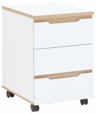 Nábytek do pracovny a kanceláře VANCOUVER WH_ kontejner na kolečkách 50 35 WH 17_ rozměry š/v/h_ 45/66/55 cm_ šikmý pohled_ obr. 15 Nábytek do pracovny a kanceláře VANCOUVER WH_ kontejner na kolečkách 50 35 WH 17_ rozměry š/v/h_ 45/66/55 cm_ šikmý pohled_ obr. 15
