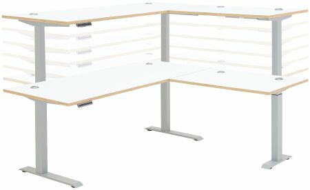 Nábytek do pracovny a kanceláře VANCOUVER WH_ psací stůl rohový 50 35 WH 26_ rozměry š/v/h_ 185/64/177 cm_ s výškově nastavitelnou pracovní deskou stolu od 64 cm do 129 cm,  včetně 2 motorů s paměťovou funkcí_ fáze polohování_ obr. 34