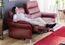 Sedací souprava MONACO 3613_1,5sed medium s podr. vlevo a 1,5sed medium s područkou vpravo + volitelná funkce RELAX_v kůži Mercury red_obr. 5